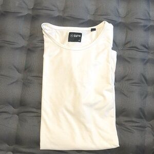 Cuts AO Split hem tee White XL